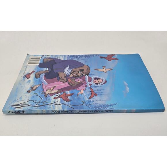 Vintage 90's Disney’s Beauty and the Beast Giant Coloring Book – Golden Book New - Picture 4 of 4